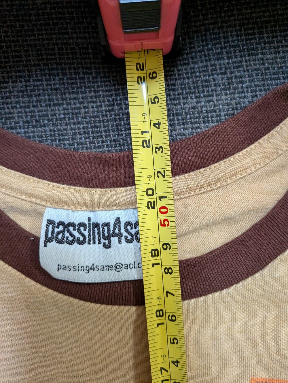 Vintage Passing 4 Sane Silly Rabbit Ringer Tee - Picture 4 of 6